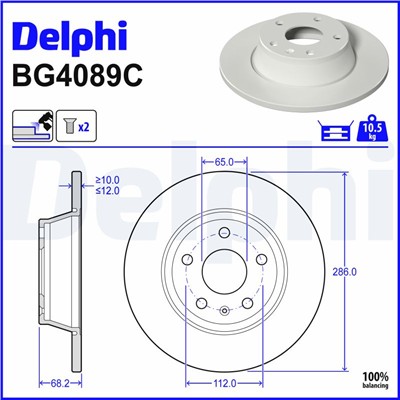 DELPHI BG4089C EAN: 5012759714850.
