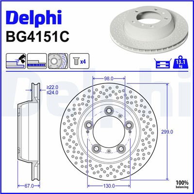 DELPHI BG4151C EAN: 5012759714836.