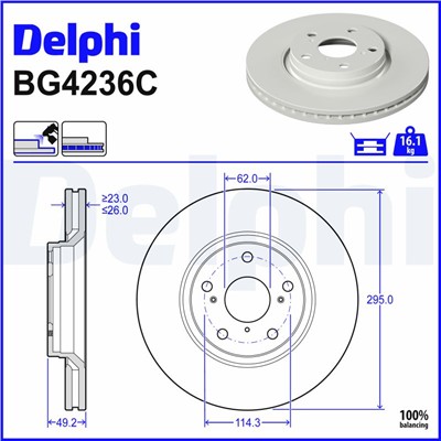 DELPHI BG4236C EAN: 5012759530139.