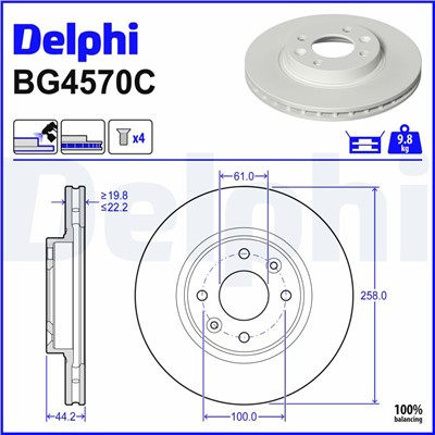 DELPHI BG4570C EAN: 5012759531532.