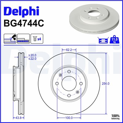 DELPHI BG4744C EAN: 5012759972229.