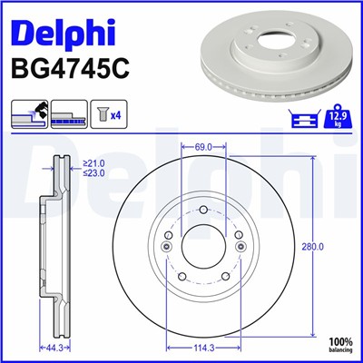 DELPHI BG4745C EAN: 5012759972151.