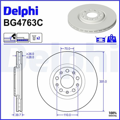 DELPHI BG4763C EAN: 5012759972700.