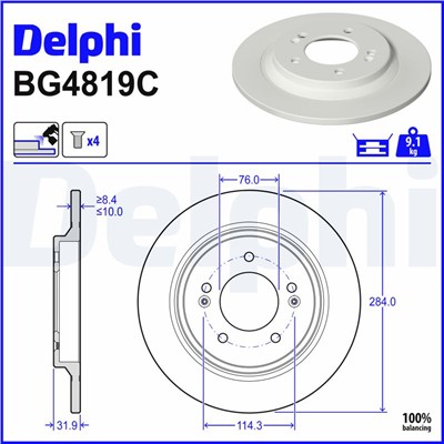 DELPHI BG4819C EAN: 5012759541302.