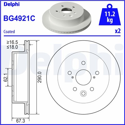DELPHI BG4921C EAN: 5012759989562.