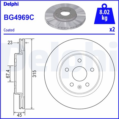 DELPHI BG4969C EAN: 5012759542750.