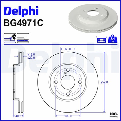 DELPHI BG4971C EAN: 5012759542835.