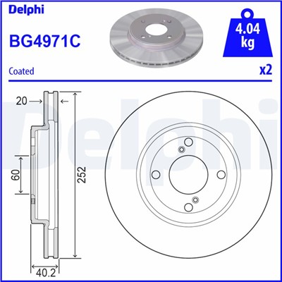 DELPHI BG4971C EAN: 5012759542835.