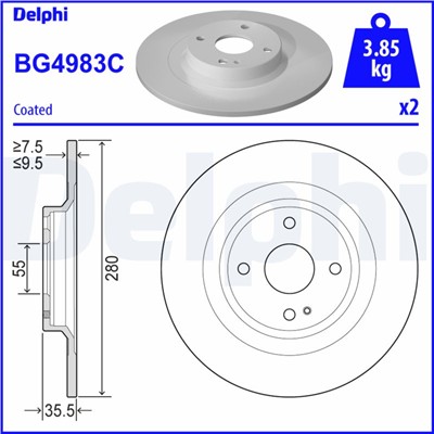 DELPHI BG4983C EAN: 5012759550342.
