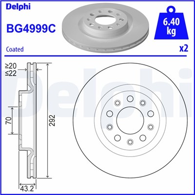 DELPHI BG4999C EAN: 5012759552803.