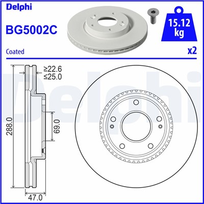 DELPHI BG5002C EAN: 5012759556498.