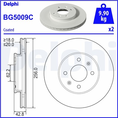 DELPHI BG5009C EAN: 5012759551257.