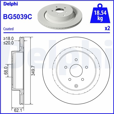DELPHI BG5039C EAN: 5012759556375.