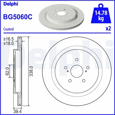 DELPHI BG5060C EAN: 5012759559604.