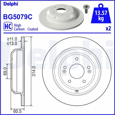DELPHI BG5079C EAN: 5012759560006.