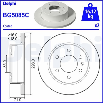 DELPHI BG5085C EAN: 5012759560099.
