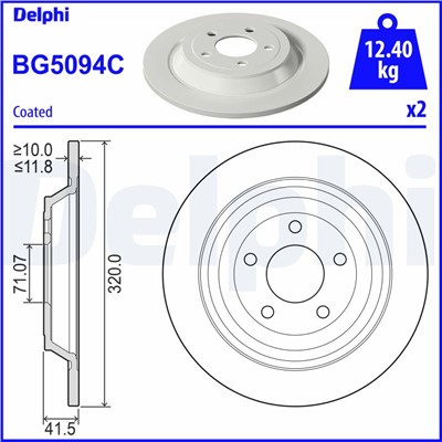 DELPHI BG5094C EAN: 5012759562024.