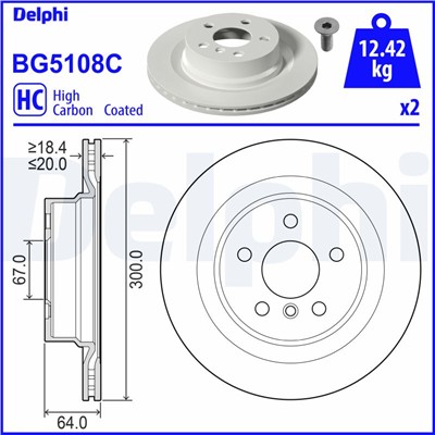 DELPHI BG5108C EAN: 5012759637524.
