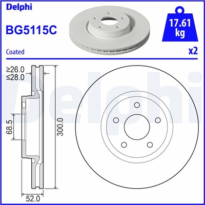 DELPHI BG5115C EAN: 5012759571996.
