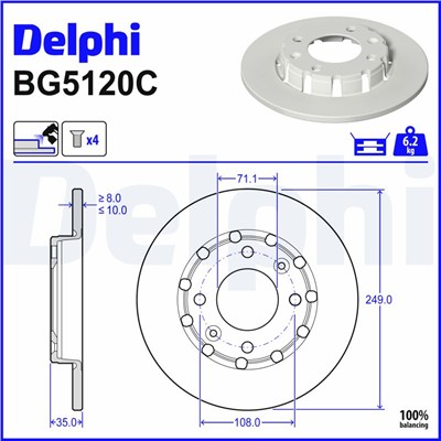 DELPHI BG5120C EAN: 5012759574980.