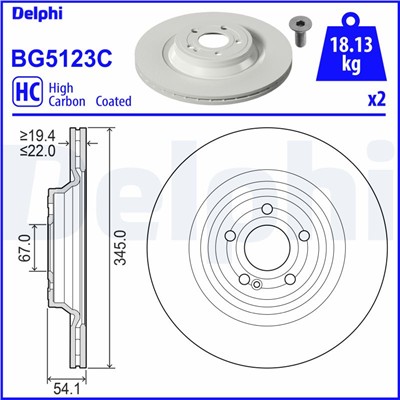 DELPHI BG5123C EAN: 5012759575017.