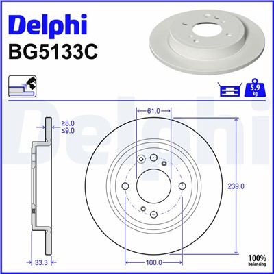 DELPHI BG5133C EAN: 5012759583029.