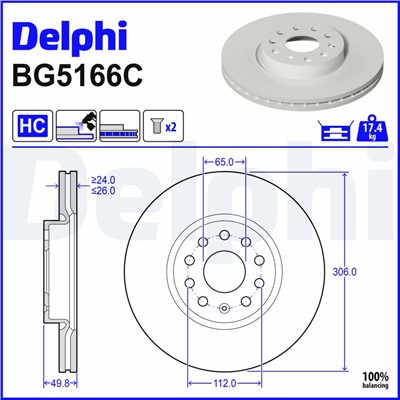 DELPHI BG5166C EAN: 5012759595459.