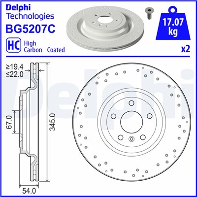 DELPHI BG5207C EAN: 5012759602911.