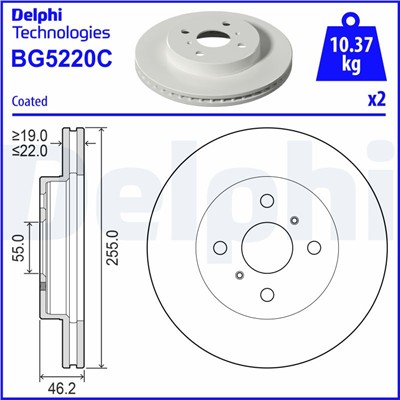 DELPHI BG5220C EAN: 5012759602904.