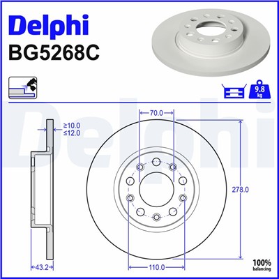 DELPHI BG5268C EAN: 5012759610947.