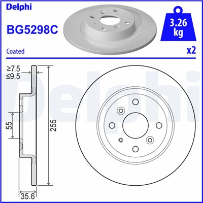 DELPHI BG5298C EAN: 5012759550748.