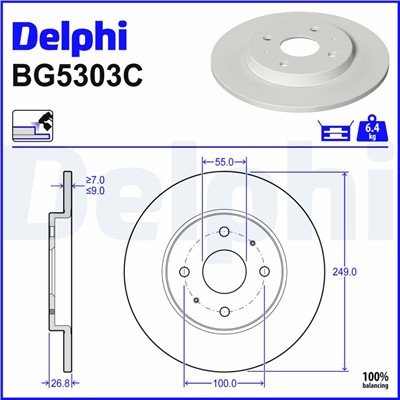 DELPHI BG5303C EAN: 5012759640944.