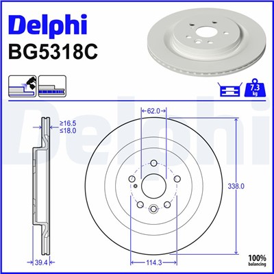 DELPHI BG5318C EAN: 5012759699591.