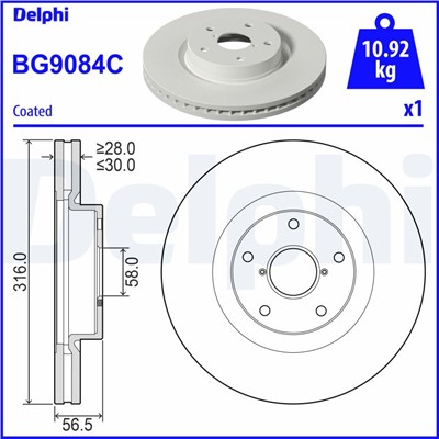DELPHI BG9084C EAN: 5012759560129.