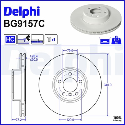 DELPHI BG9157C EAN: 5012759972267.