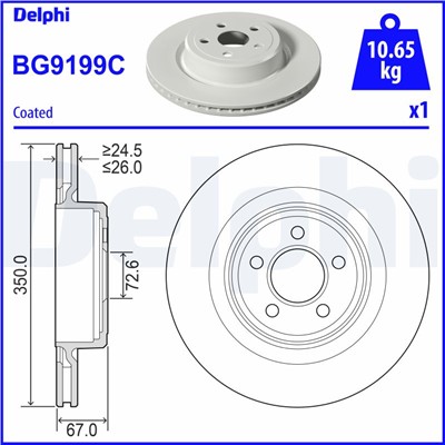DELPHI BG9199C EAN: 5012759989401.