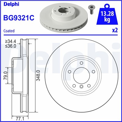 DELPHI BG9321C EAN: 5012759546918.