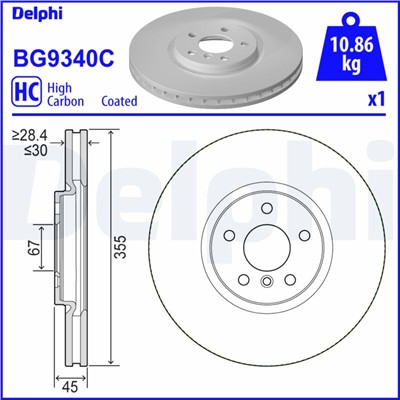 DELPHI BG9340C EAN: 5012759550496.