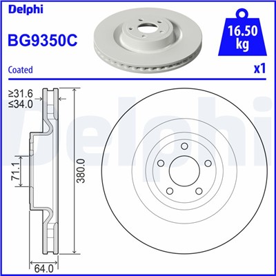 DELPHI BG9350C EAN: 5012759551400.