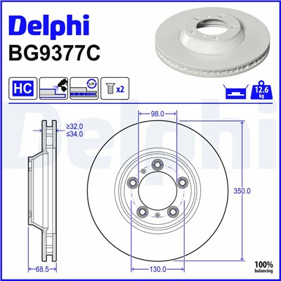 DELPHI BG9377C EAN: 5012759559505.