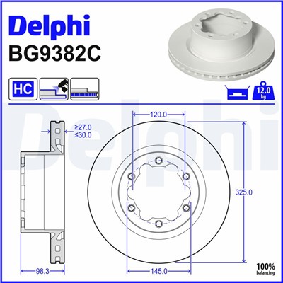 DELPHI BG9382C EAN: 5012759559840.