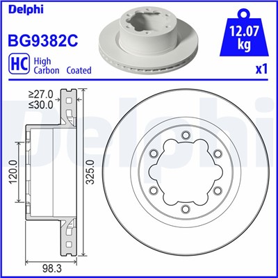 DELPHI BG9382C EAN: 5012759559840.