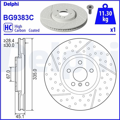 DELPHI BG9383C EAN: 5012759559772.