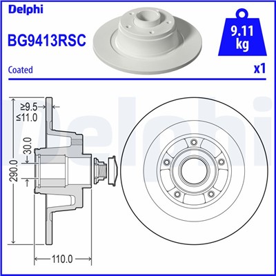 DELPHI BG9413RSC EAN: 5012759559956.