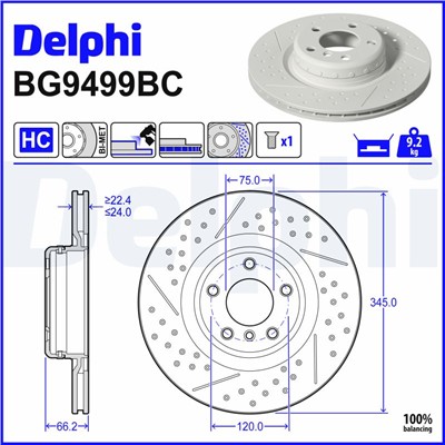 DELPHI BG9499BC EAN: 5012759582015.