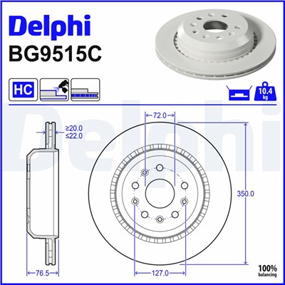 DELPHI BG9515C EAN: 5012759596579.