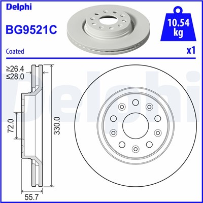 DELPHI BG9521C EAN: 5012759656785.