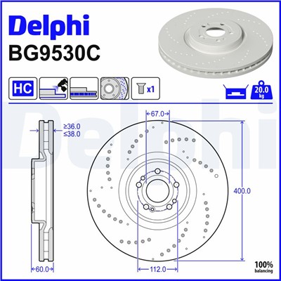 DELPHI BG9530C EAN: 5012759640869.