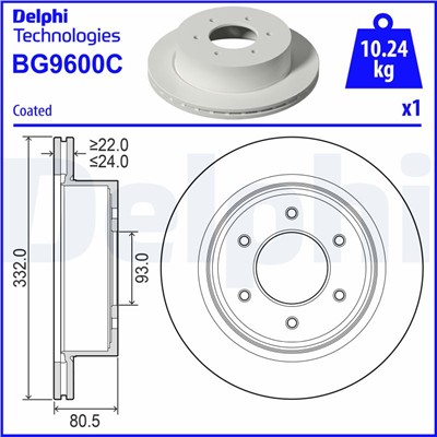DELPHI BG9600C EAN: 5012759603062.