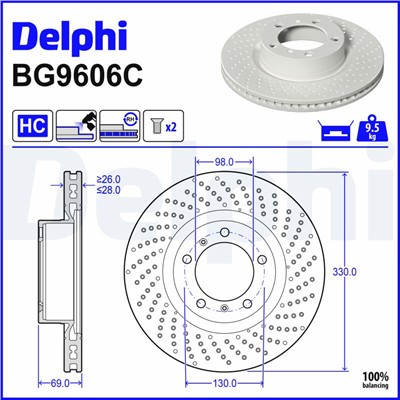 DELPHI BG9606C EAN: 5012759664308.
